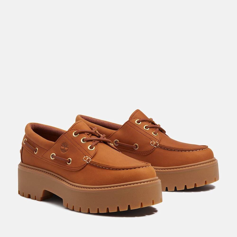 TIMBERLAND WOMEN'S STONE STREET PLATFORM BOAT SHOE