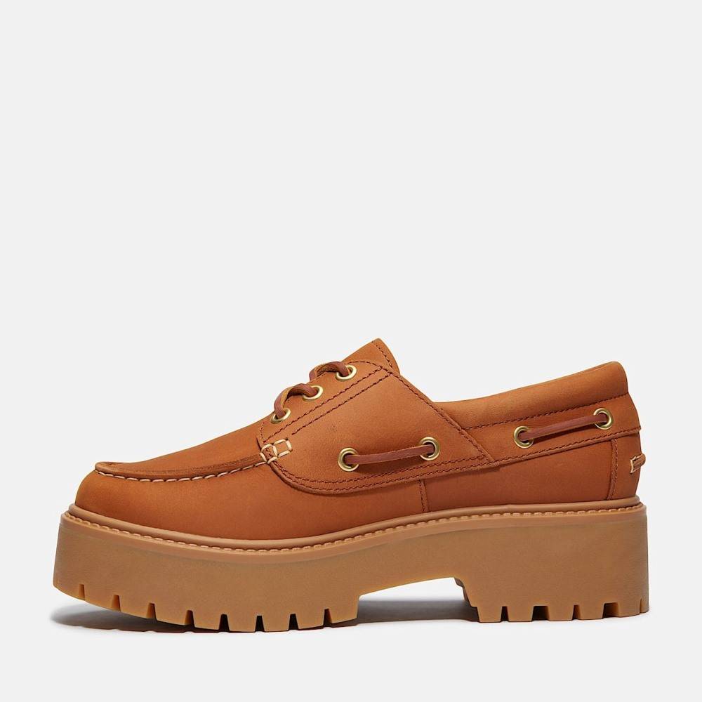 TIMBERLAND WOMEN'S STONE STREET PLATFORM BOAT SHOE