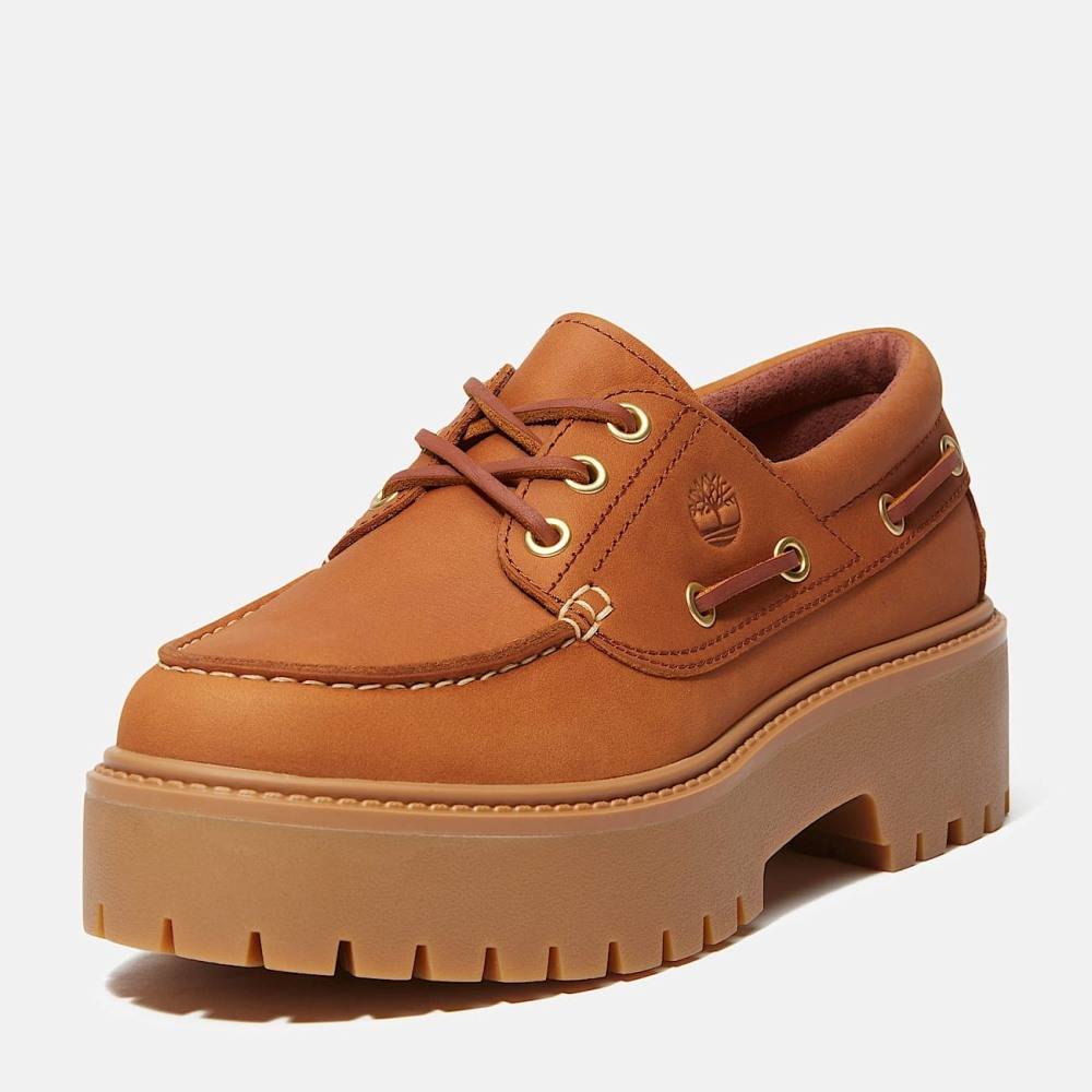 TIMBERLAND WOMEN'S STONE STREET PLATFORM BOAT SHOE