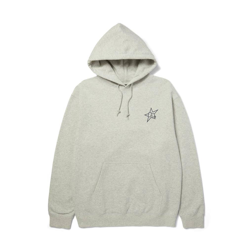 HUF H STAR LOGO P/O HOODIE - PF00790-ASH-HERO