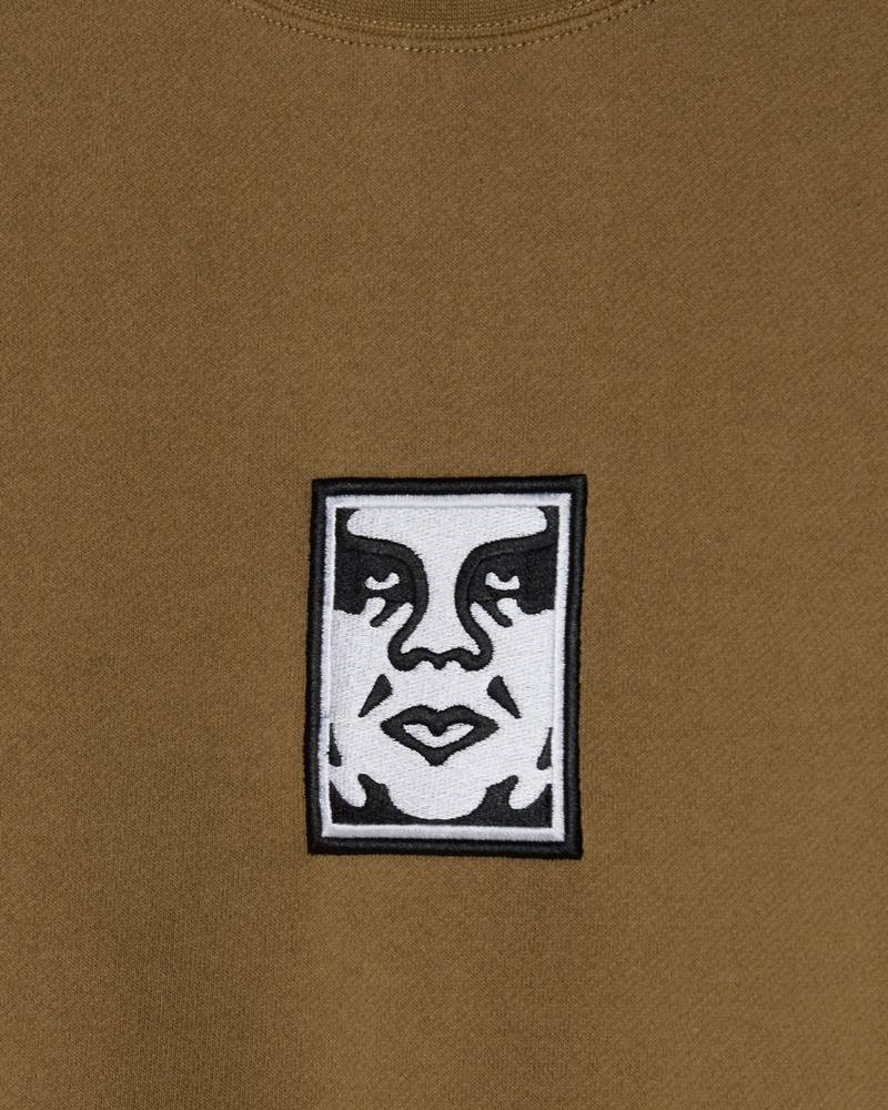 OBEY ICON EXTRA HEAVY CREW II FLEECE