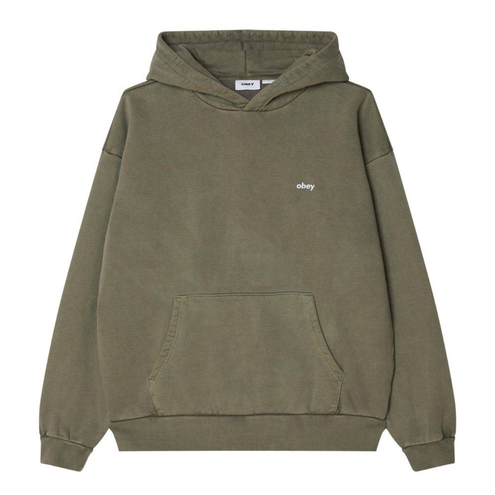 OBEY LOWERCASE PIGMENT HOOD FLEECE