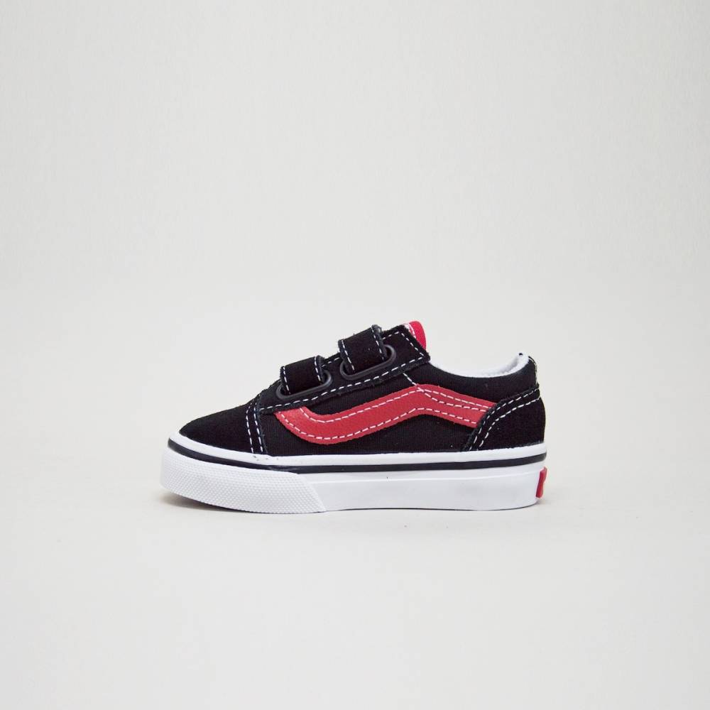 VANS TODDLER OLD SKOOL VELCRO SHOES (1-4 YEARS)
