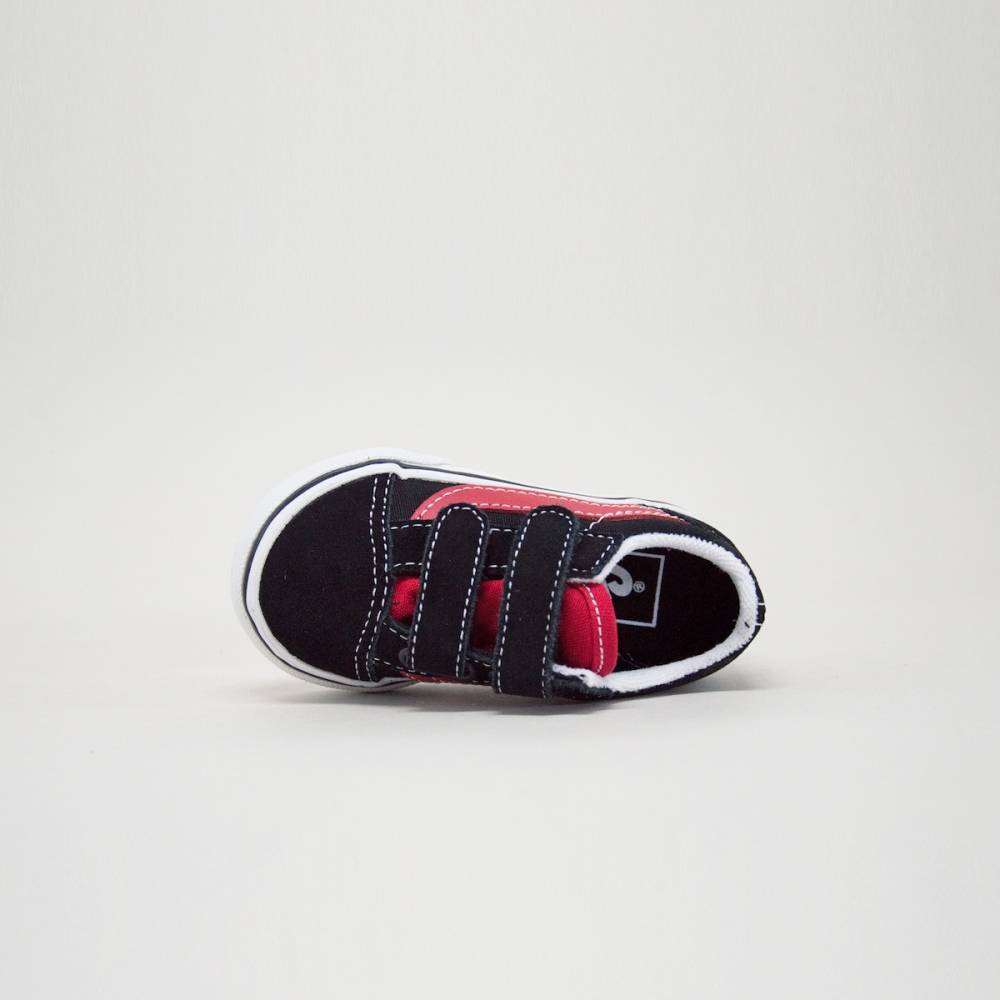 VANS TODDLER OLD SKOOL VELCRO SHOES (1-4 YEARS)
