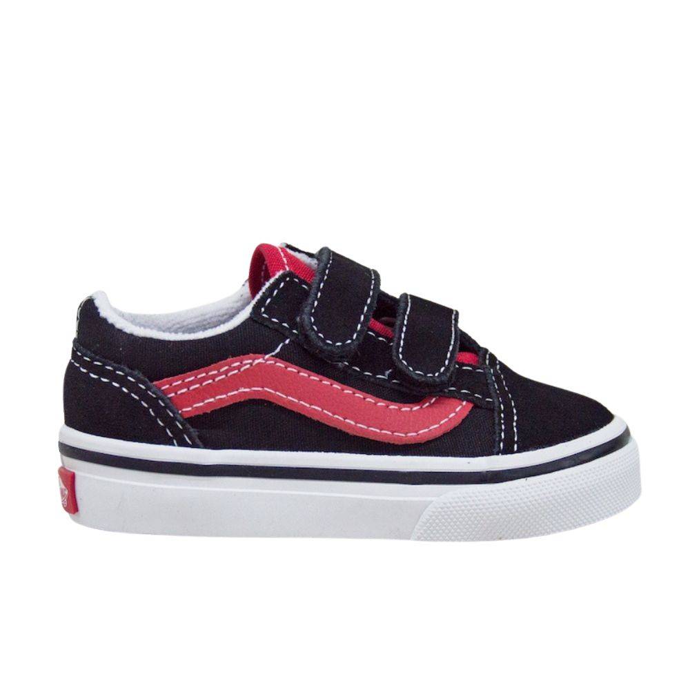 VANS TODDLER OLD SKOOL VELCRO SHOES (1-4 YEARS)