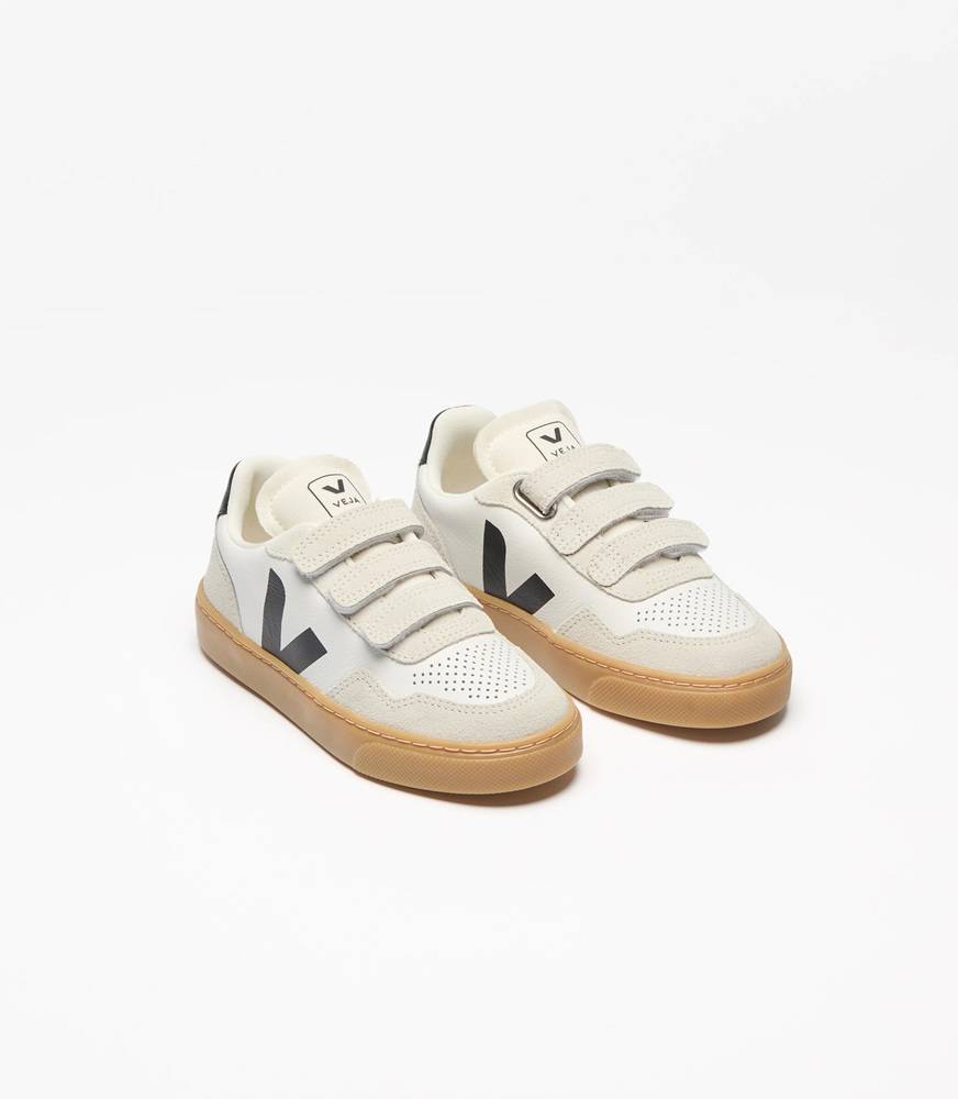 VEJA V-90 ORGANIC TRACED LEATHER KIDS