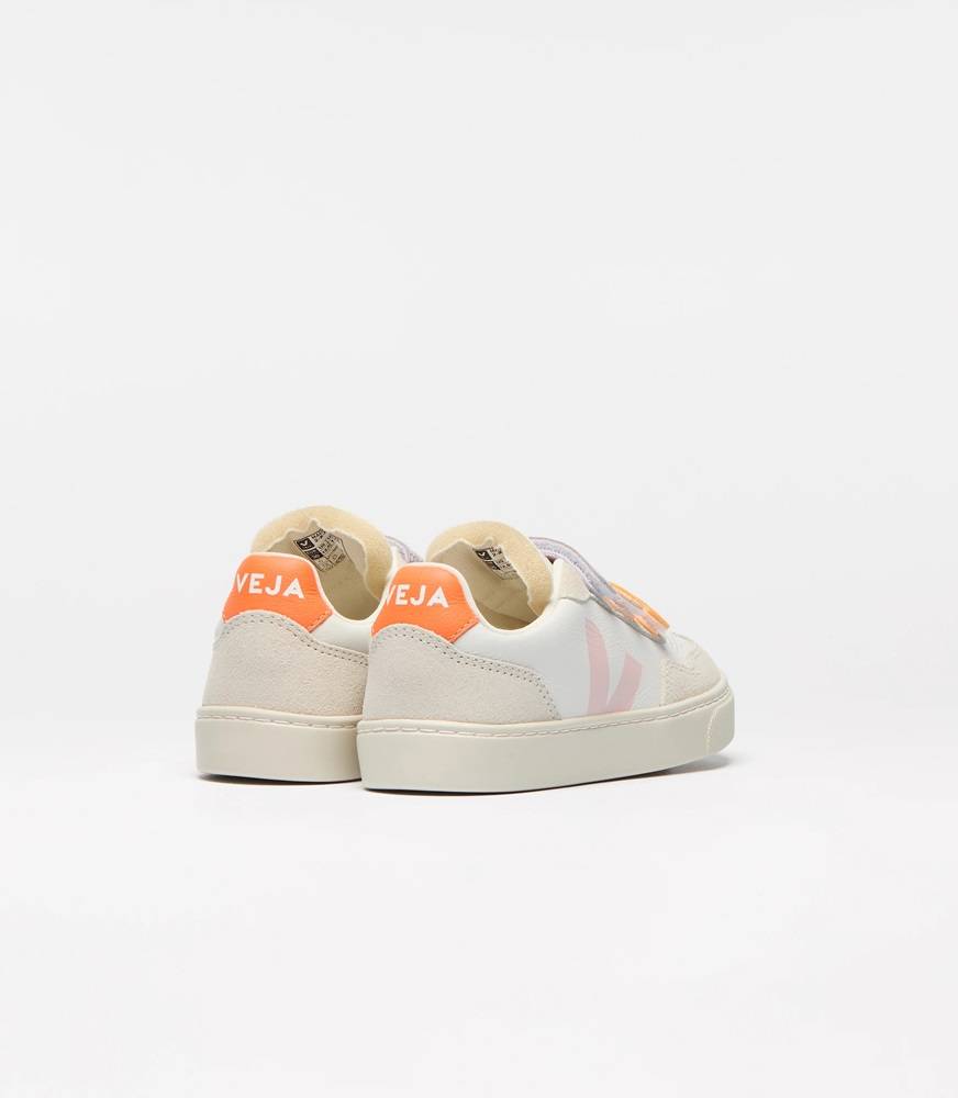 VEJA V-90 ORGANIC TRACED LEATHER KIDS