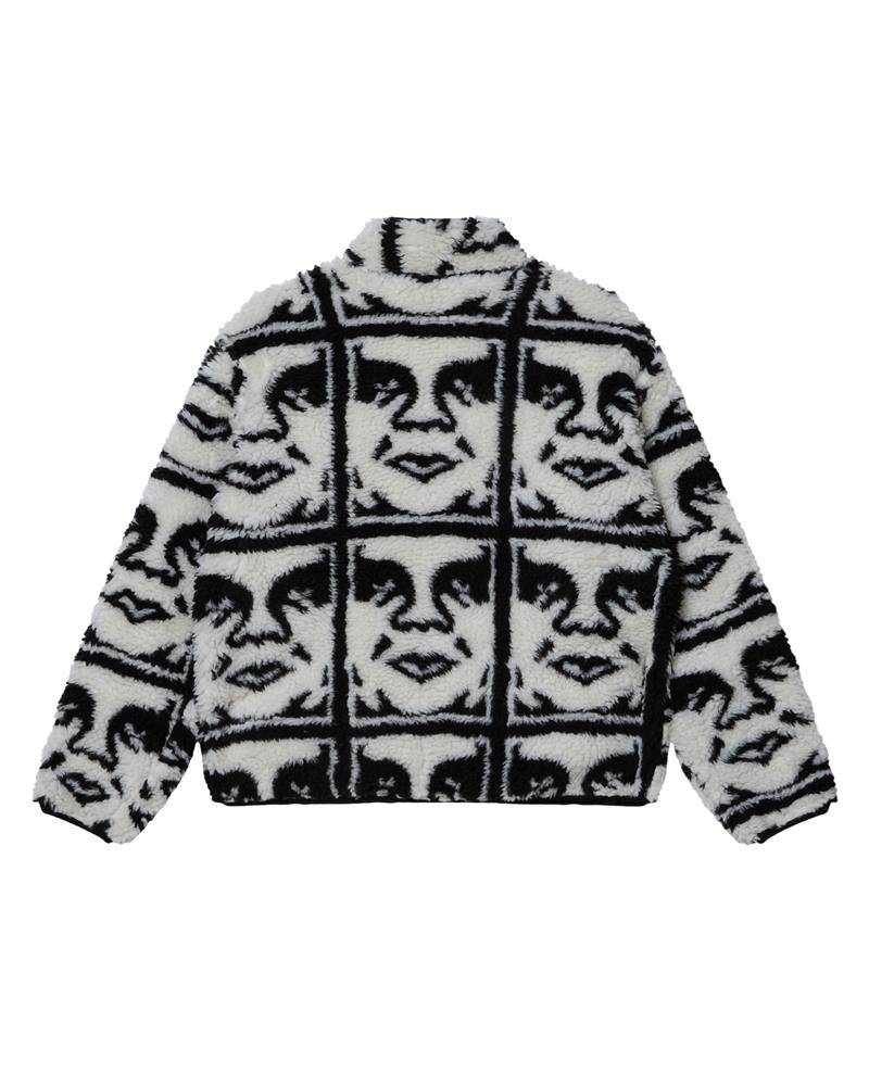 OBEY REPEATED ICON SHERPA JACKET