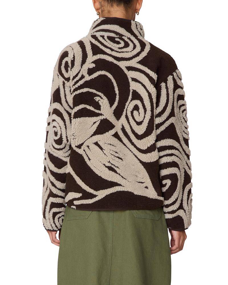 OBEY SWIRLS JACQUARD ZIP JACKET
