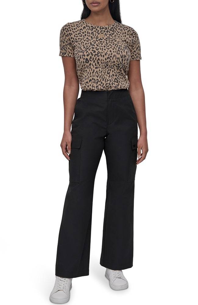 DKNY HIGH-RISE STRAIGHT-LEG CARGO PANT