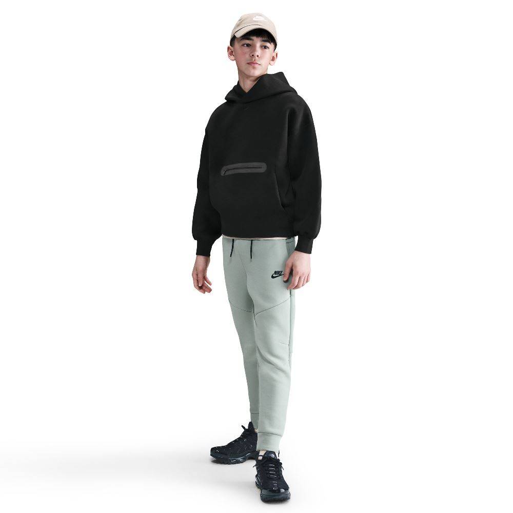 NIKE BOYS TECH FLEECE OVERSIZED PULLOVER HOODIE