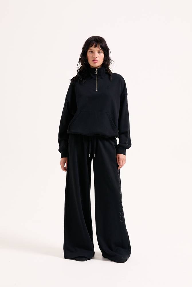 JUICY COUTURE ANNEN ULTRA LOW WIDE LEG TRACKPANT