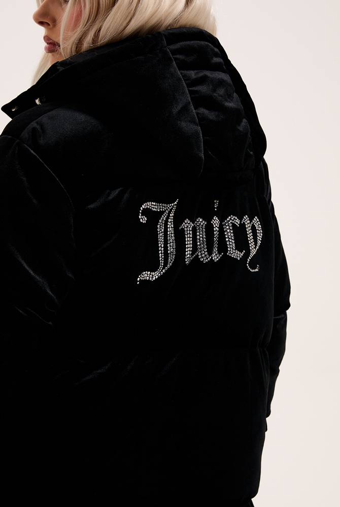 JUICY COUTURE CENTURY LONGLINE PUFFA JACKET