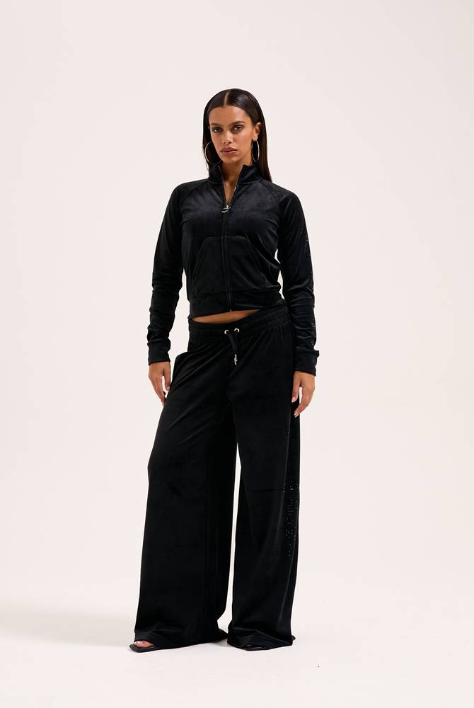 JUICY COUTURE CLASSIC VELOUR FUNNEL NECK TRACKTOP