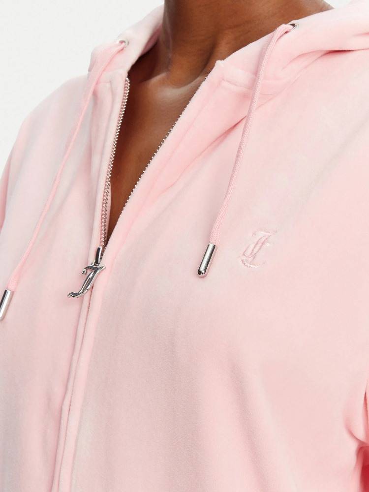 JUICY COUTURE HALAN OVERSIZED ZIP THRU HOODIE