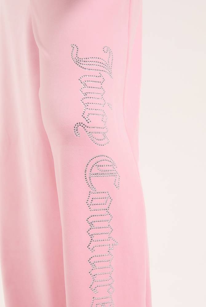 JUICY COUTURE ICCLE DIAMANTE OVERSIZED CROPPED ZIP HOODIE