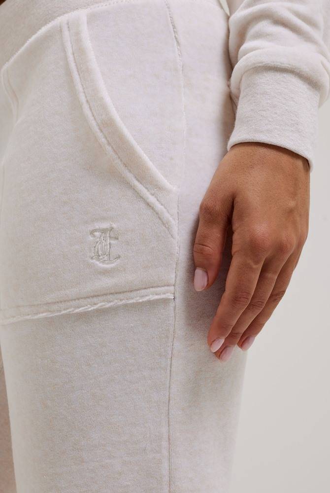 JUICY COUTURE LAYLA LOW RISE CLASSIC VELOUR FLARE POCKET TRAKCPANT