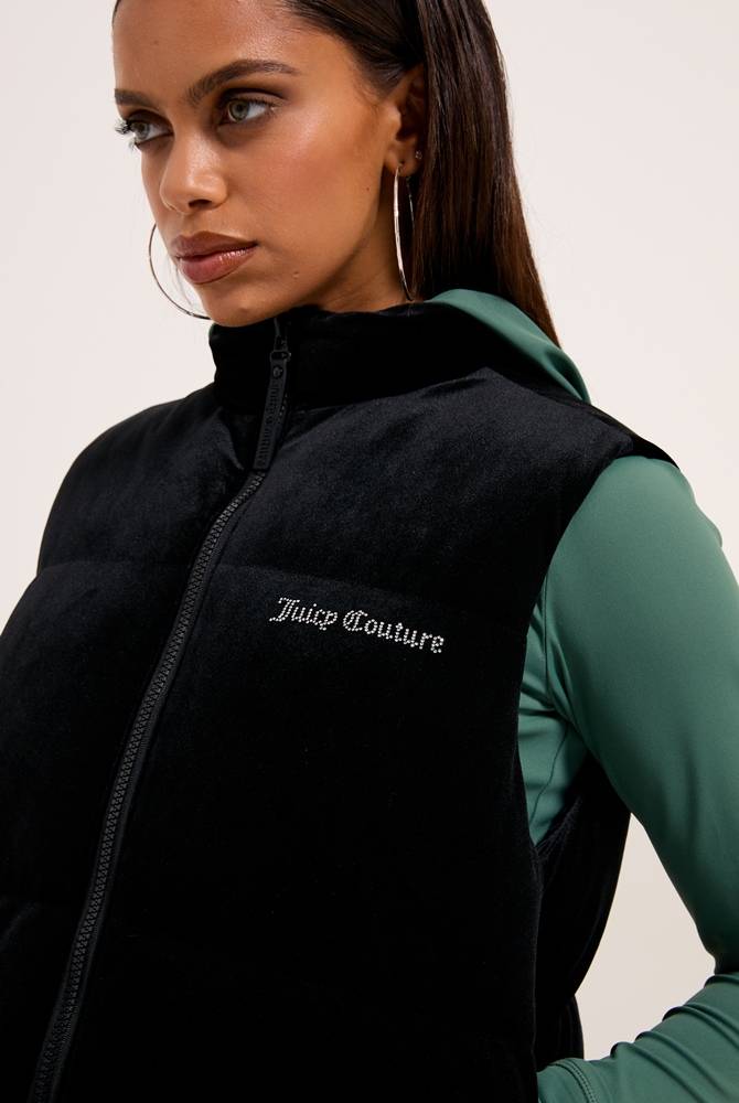 JUICY COUTURE LIGHTENING VELOUR GILET