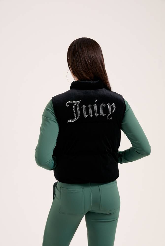 JUICY COUTURE LIGHTENING VELOUR GILET