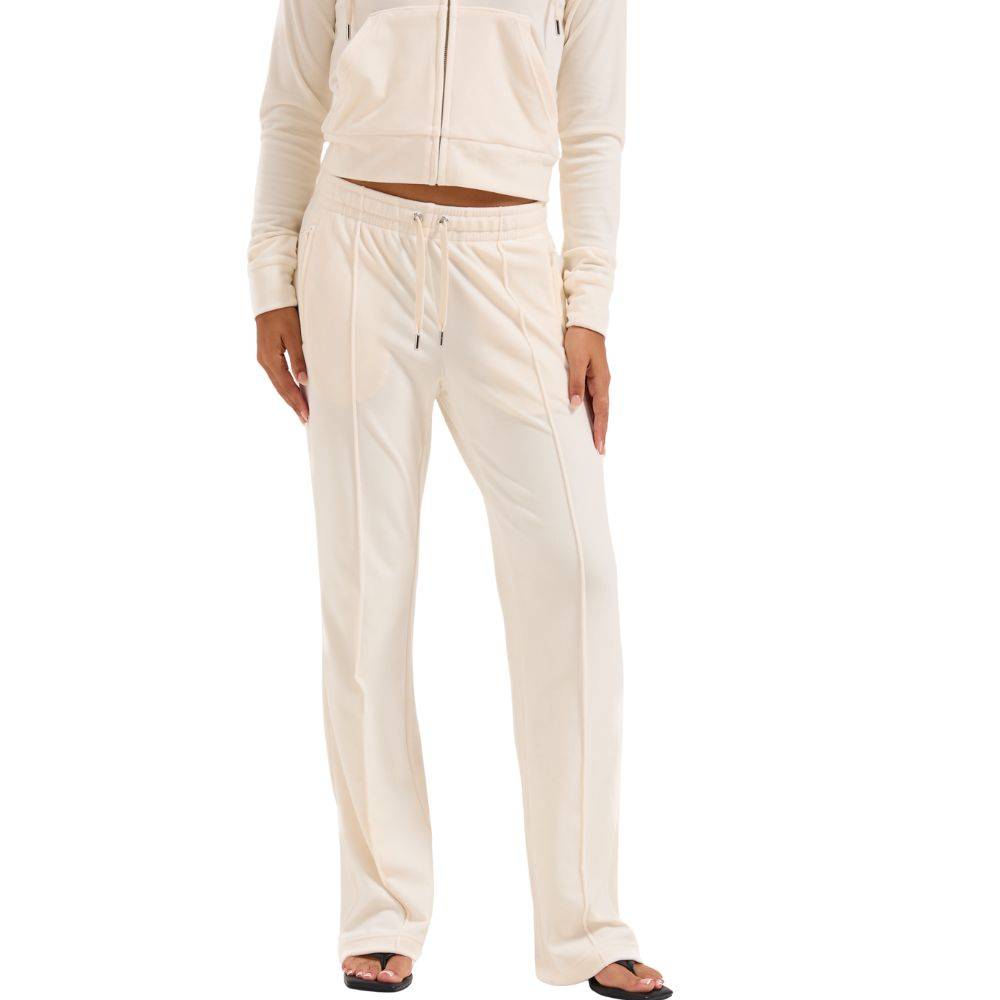 JUICY COUTURE TINA CLASSIC VELOUR OUTLINE DIAMANTE TRACKPANT