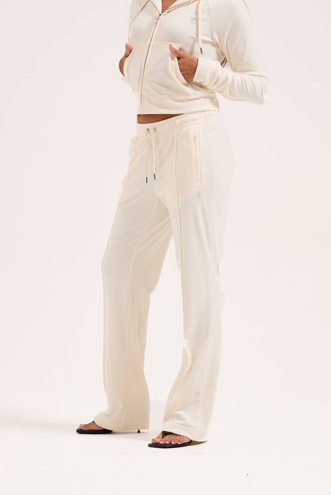 JUICY COUTURE TINA CLASSIC VELOUR OUTLINE DIAMANTE TRACKPANT
