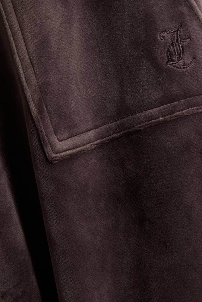 JUICY COUTURE YUKA CLASSIC VELOUR WIDE LEG TRACKPANT