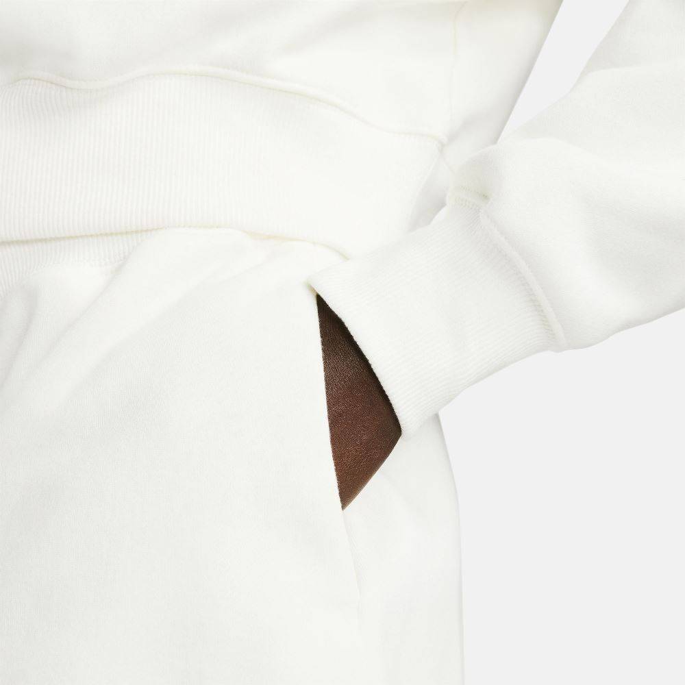 NIKE WOMENS PHOENIX FLEECE 1/2 ZIP CROP SWEATSHIRT