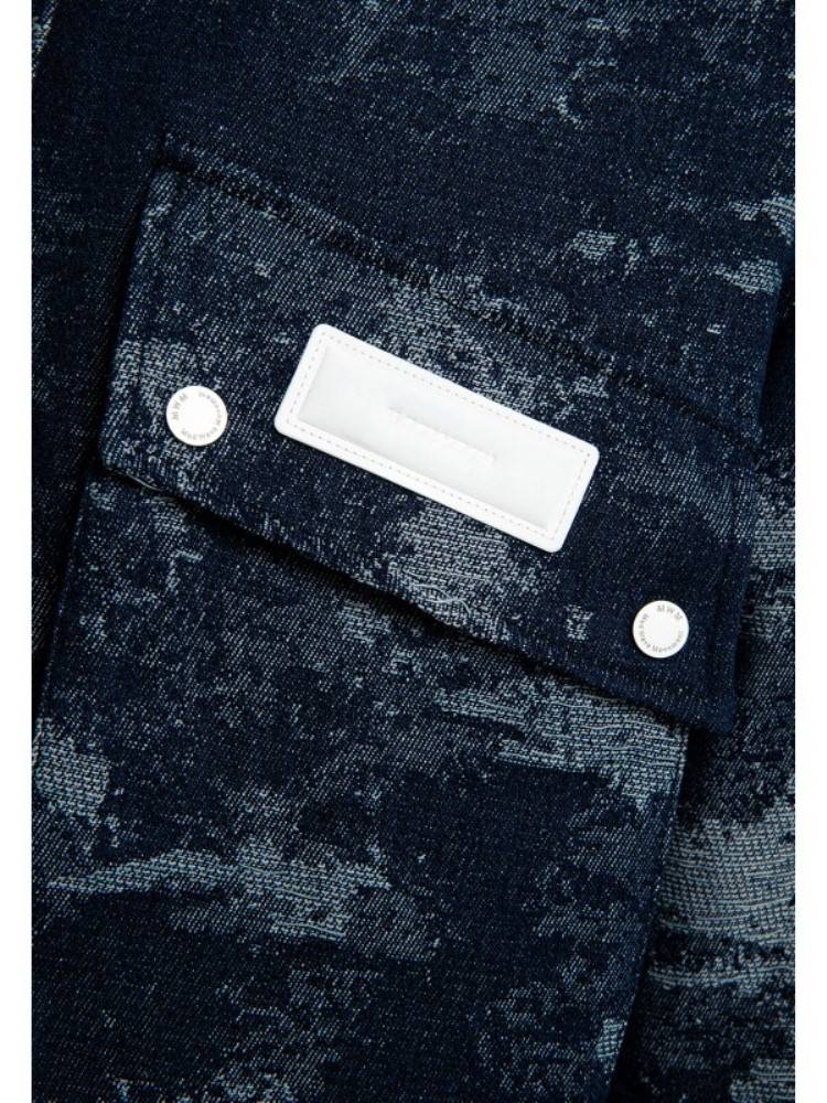 MWM DENIM JACKET WITH FAUX FUR