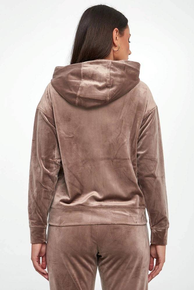 DKNY LOGO ZIP HOODIE