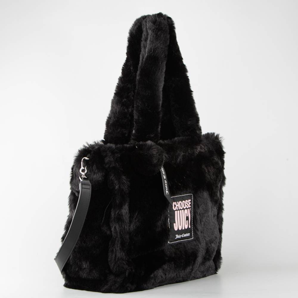 JUICY COUTURE IRIS FAUX FUR LARGE SHOPPING (37X18X30)