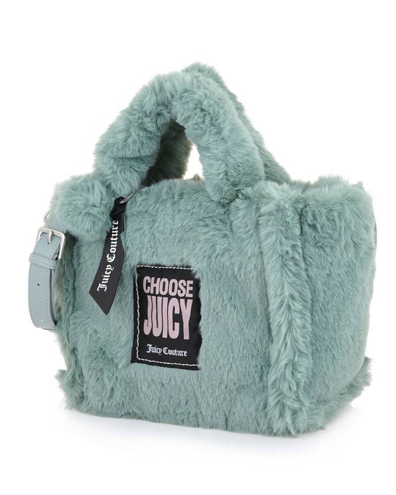 JUICY COUTURE IRIS FAUX FUR MEDIUM SHOPPING (32X16X24)