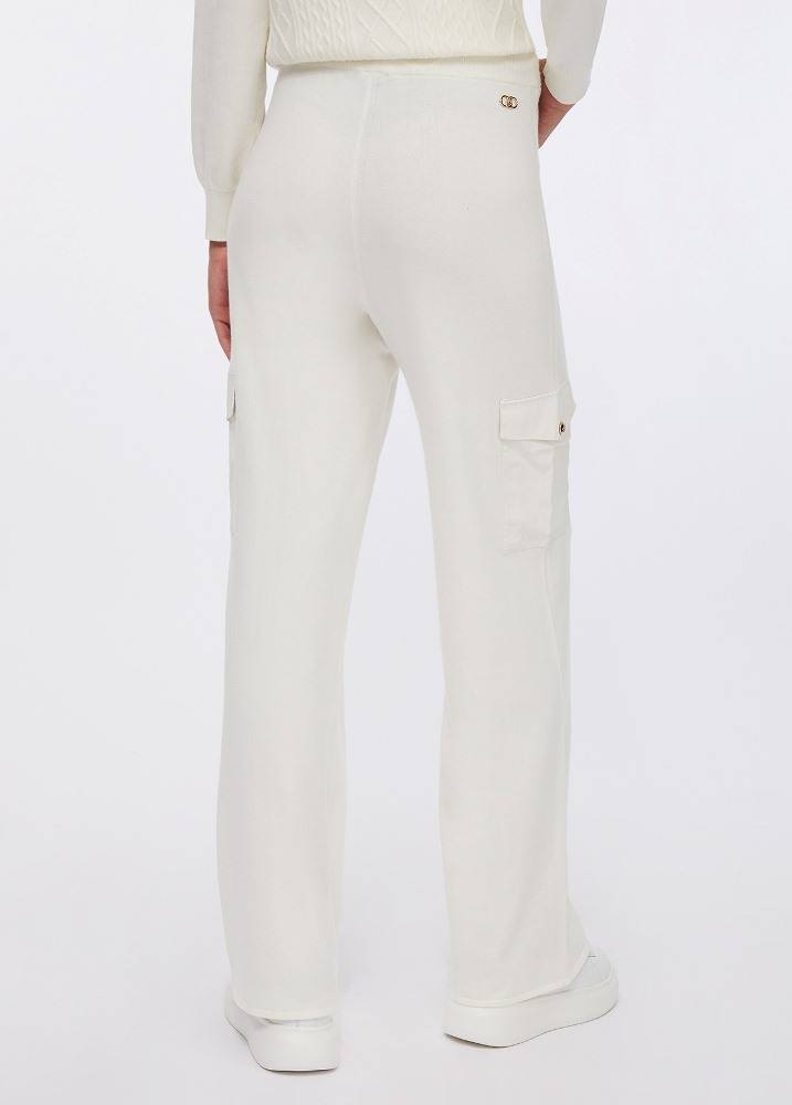 LIU JO WIDE LEG KNITTED TROUSERS