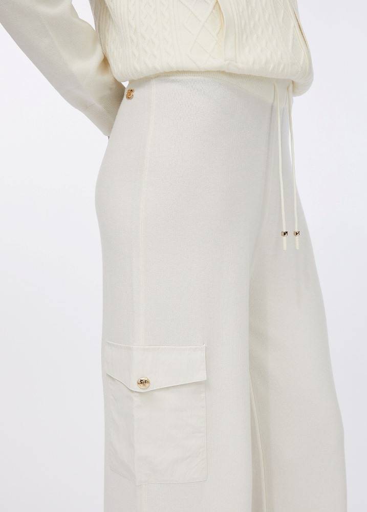 LIU JO WIDE LEG KNITTED TROUSERS