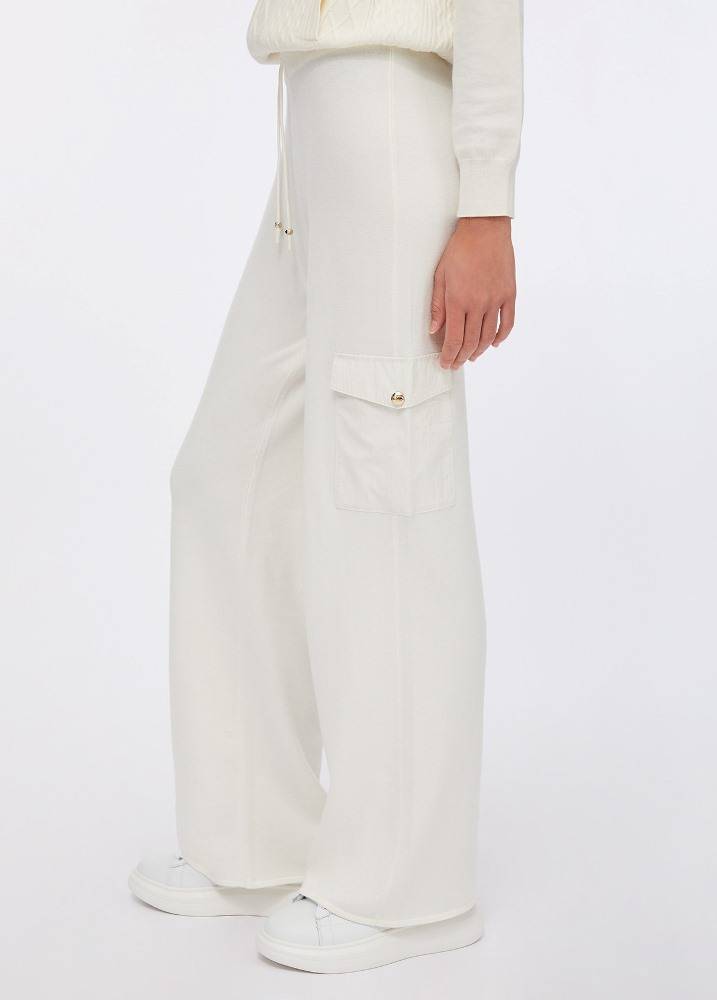 LIU JO WIDE LEG KNITTED TROUSERS