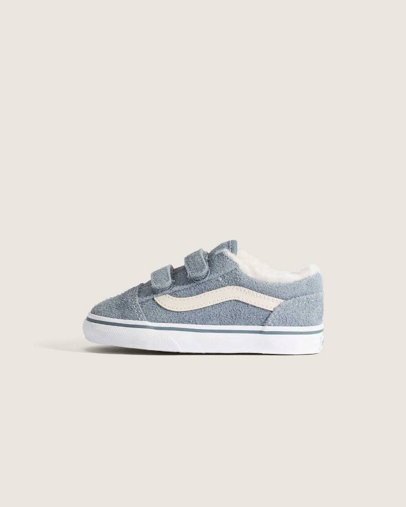 VANS TODDLER OLD SKOOL VELCRO SHOES (1-4 YEARS)