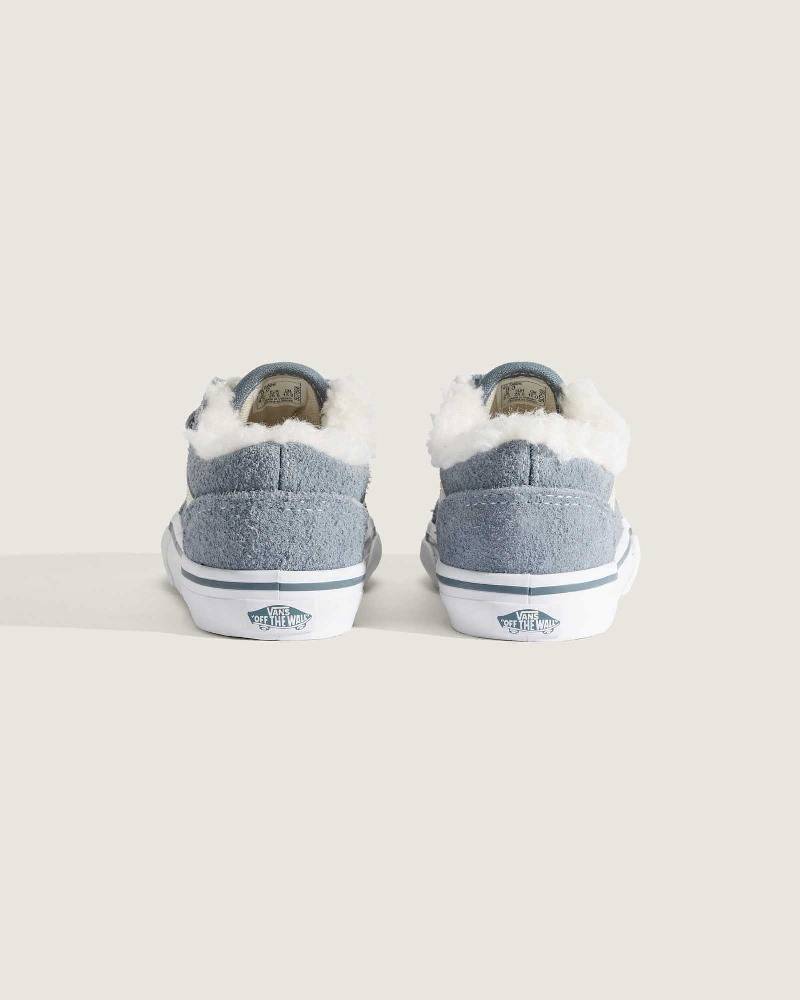 VANS TODDLER OLD SKOOL VELCRO SHOES (1-4 YEARS)