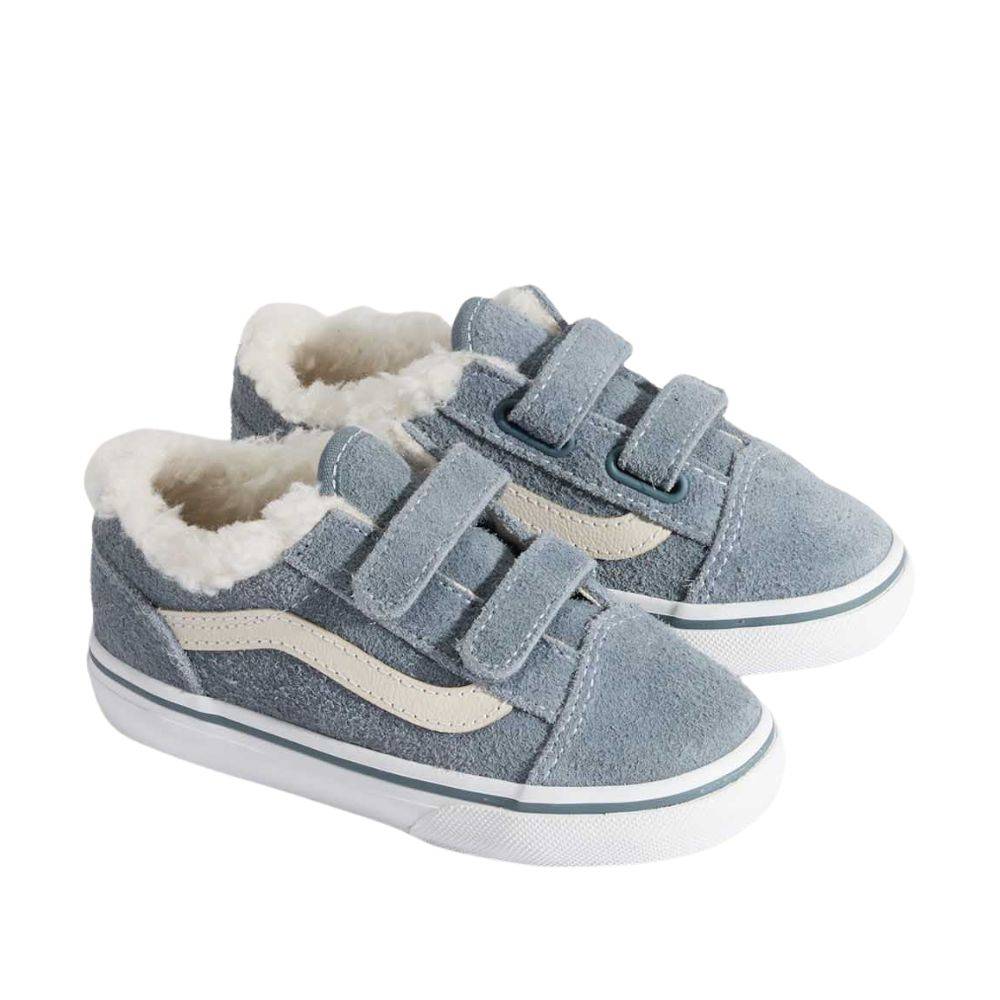 VANS TODDLER OLD SKOOL VELCRO SHOES (1-4 YEARS)