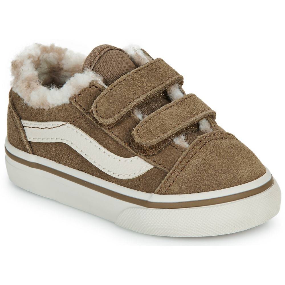 VANS TODDLER OLD SKOOL VELCRO SHOES (1-4 YEARS)