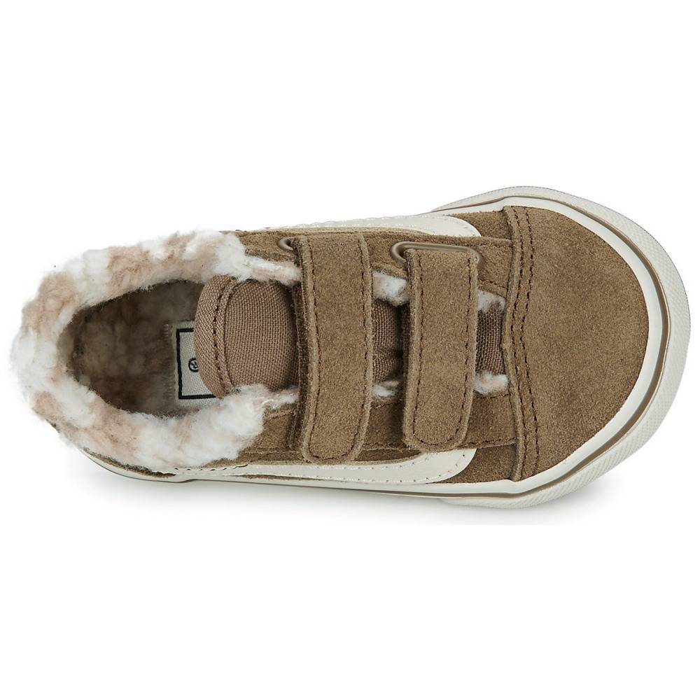 VANS TODDLER OLD SKOOL VELCRO SHOES (1-4 YEARS)