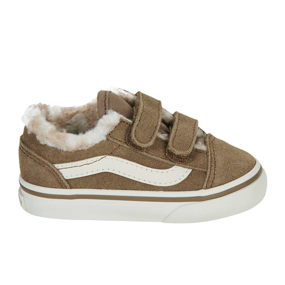 VANS TODDLER OLD SKOOL VELCRO SHOES (1-4 YEARS)