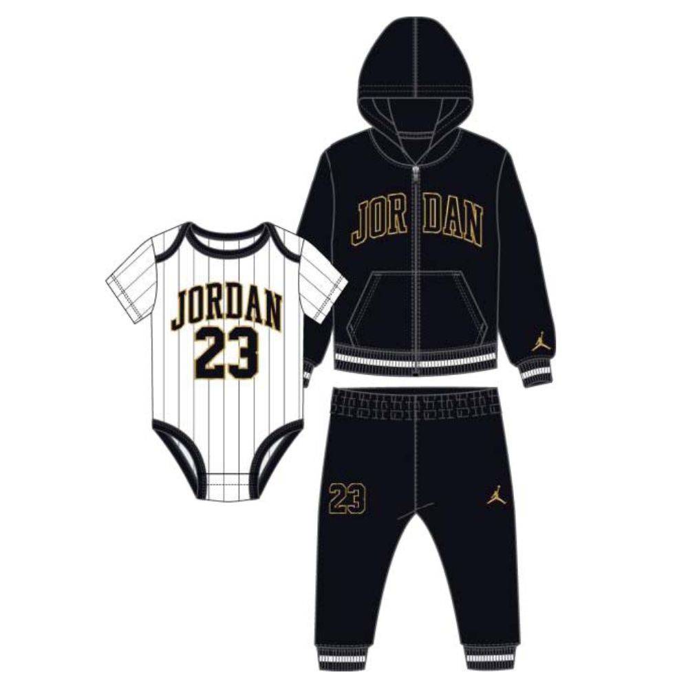 NIKE JORDAN INFANT MJ 23 JERSEY FZ SET