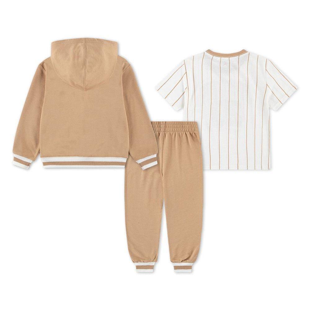 NIKE JORDAN LITTLE KIDS MJ JERSEY FZ FT SET