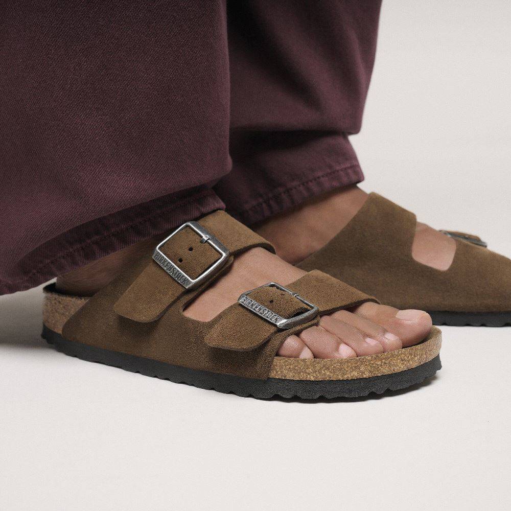 BIRKENSTOCK BOSTON SOFT FOOTBED SUEDE LEATHER NARROW