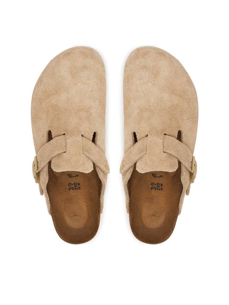 BIRKENSTOCK BOSTON SOFT FOOTBED SUEDE LEATHER NARROW