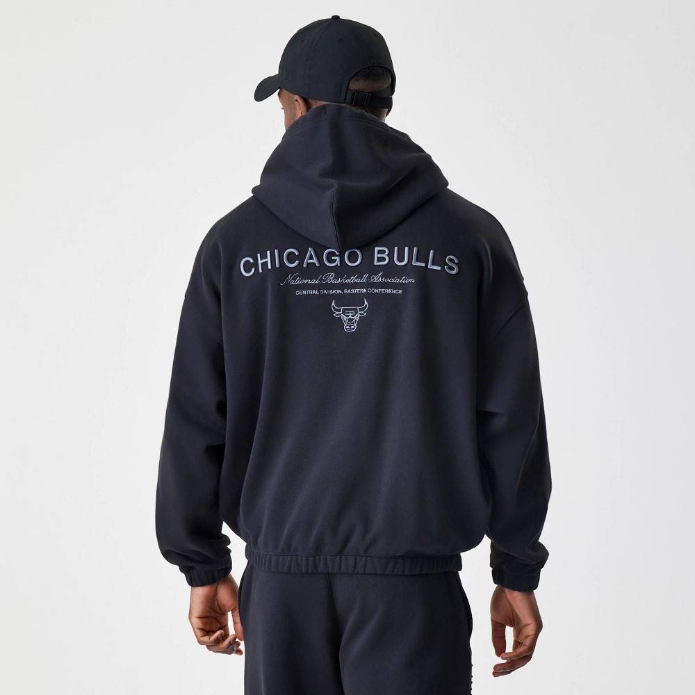NEW ERA NBA LINEAR OS ZT HOODIE CHICAGO BULLS