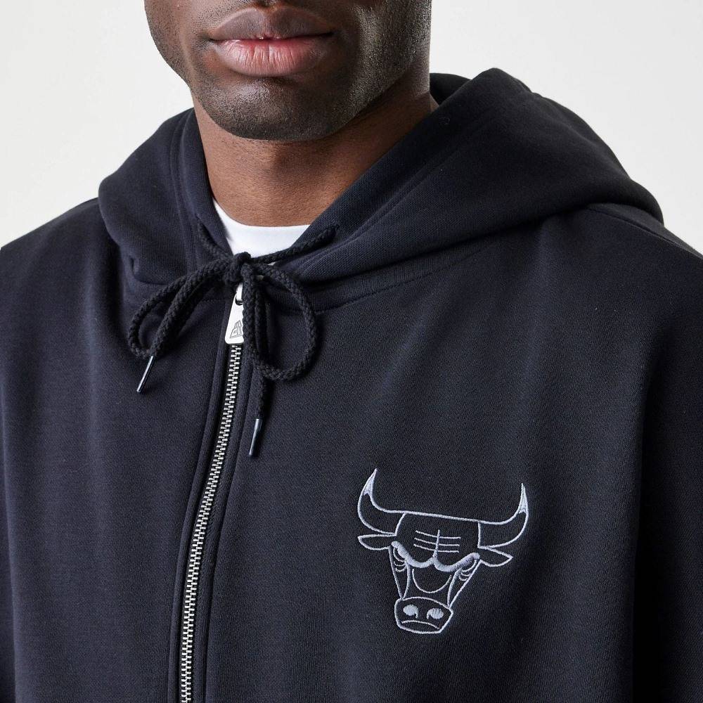 NEW ERA NBA LINEAR OS ZT HOODIE CHICAGO BULLS