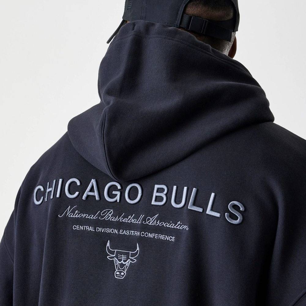 NEW ERA NBA LINEAR OS ZT HOODIE CHICAGO BULLS