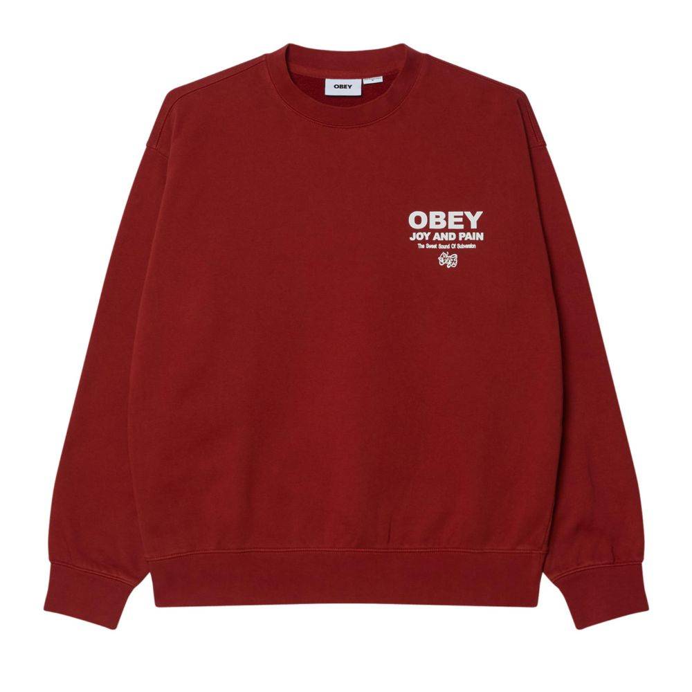 OBEY JOY FADED CREW FLEECE