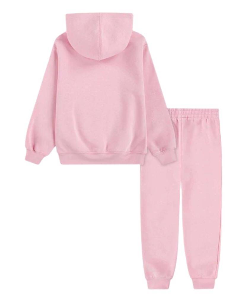 NIKE JORDAN LITTLE GIRLS MJ BRKNLN FLC PO SET