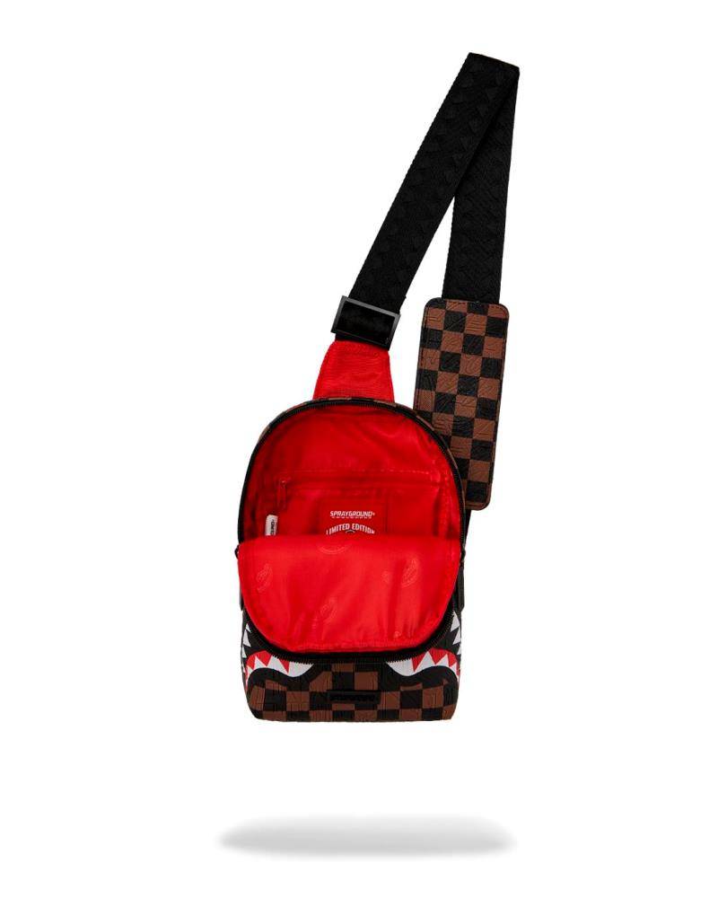 SPRAYGROUND BIG CITY EMBOSS ONE-STRAP SLING BACKPACK